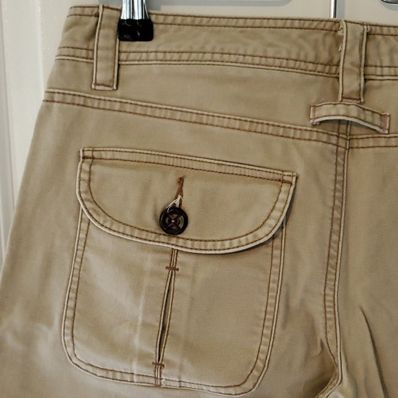 American eagle gaucho khaki womens pants size 6 - Picture 4 of 6
